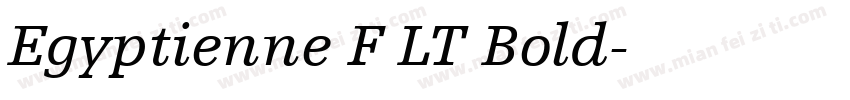 Egyptienne F LT Bold字体转换